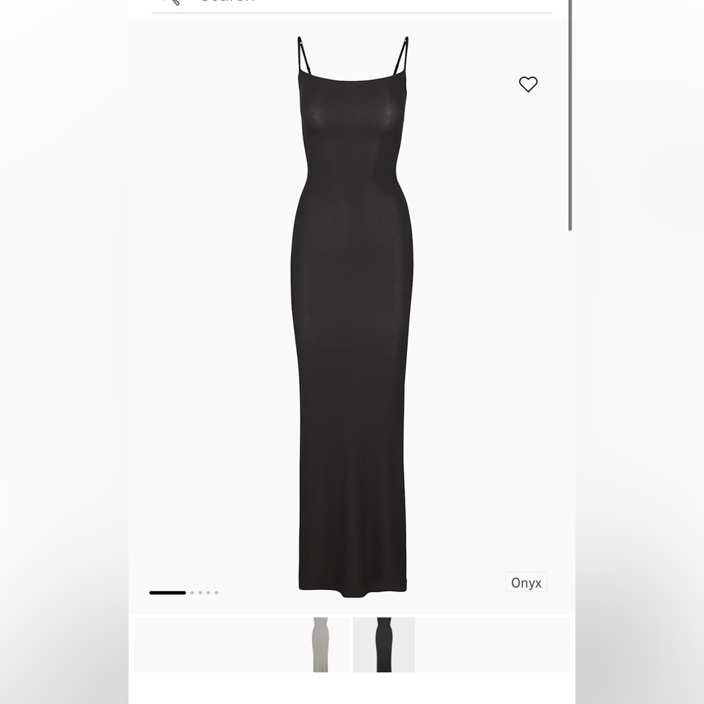 Skims Black Dress